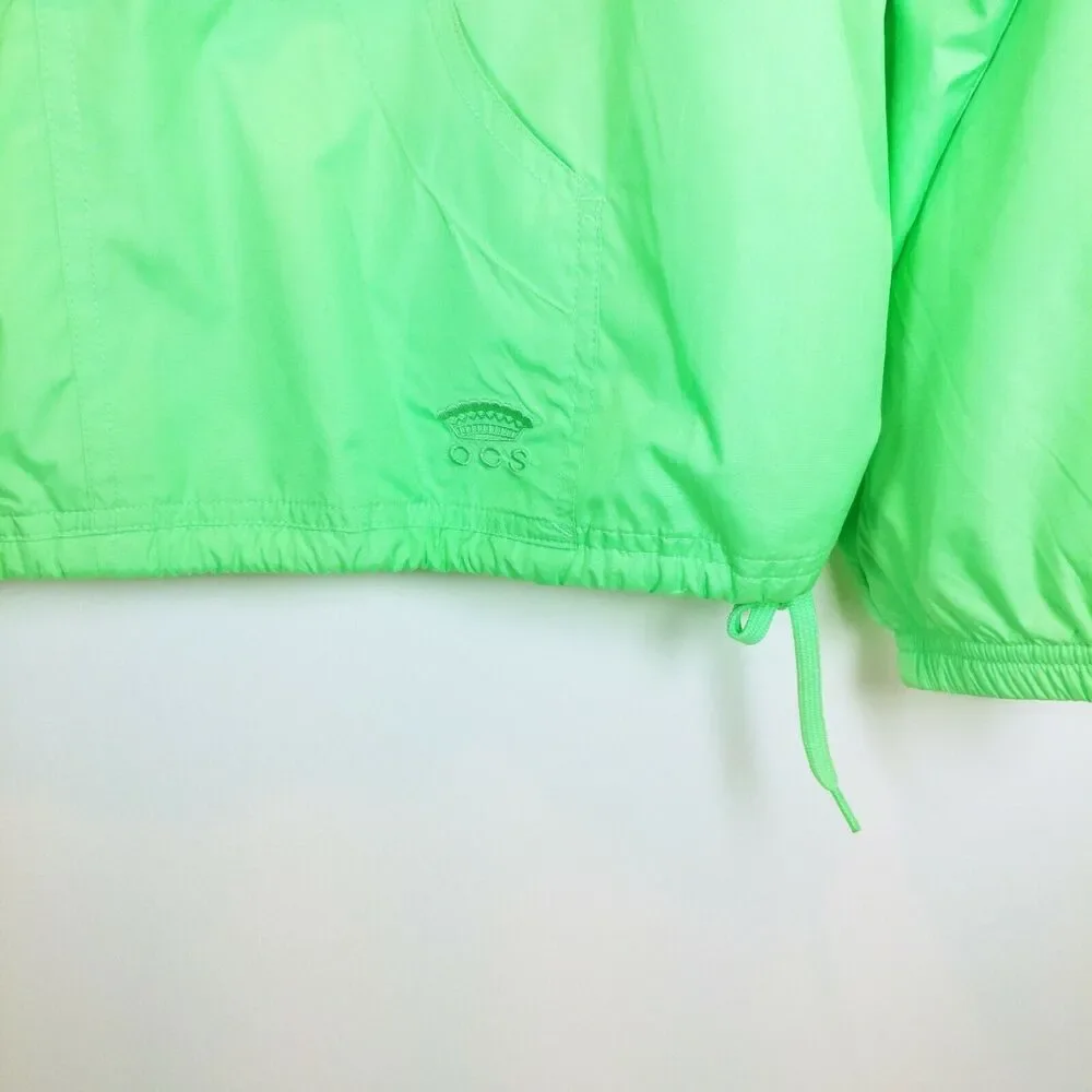 Women OLEG CASSINI 2 Piece Windbreaker and Pants green Yacht Style Vented P L - Picture 4 of 11